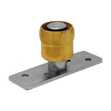 Guía simple de 35 mm de bronce con placa de fijación para portón Ducasse