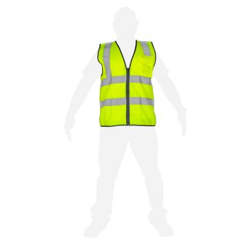 Chaleco de seguridad de alta visibilidad amarillo XL SR1060-AM MR Seguridad