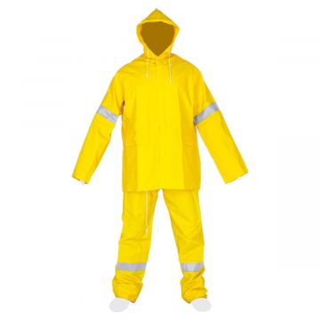 Impermeable 2 piezas XL con reflejante - Chamarra y Pantalón DZ1002R MR Seguridad