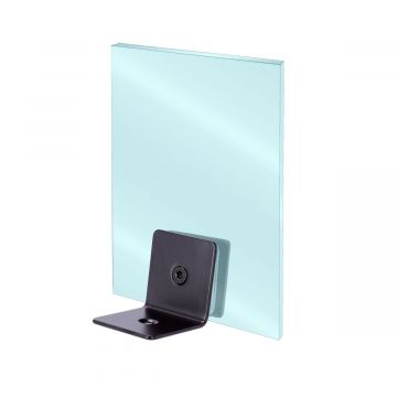 Clip para vidrio fijo a 90° negro mate K-507N Axcent