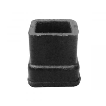 Regatón de hule cuadrado de 3/4"