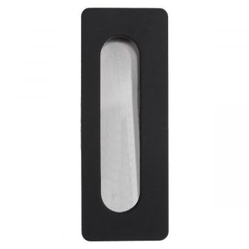 Jaladera de embutir 96 mm negro mate Rish