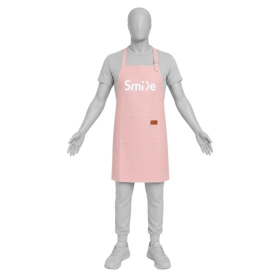 Delantal impermeable rosa Smile