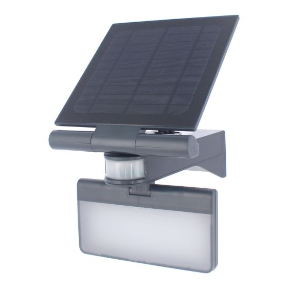 Luminario led con sensor de movimiento y panel solar 20 W 10101 Adir