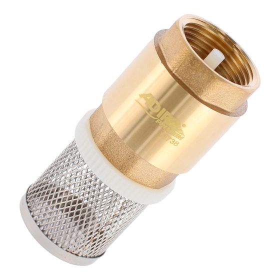 Válvula de pie pichancha 3/4" con rejilla de acero inoxidable 11738 Adir
