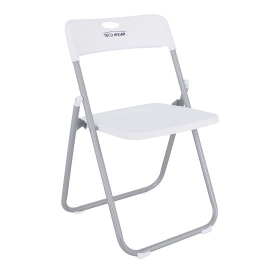 Silla plegable blanca 12133 Deco Hogar
