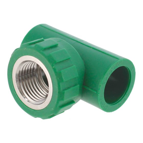 Tee PPR Rosca Central Hembra 20 mm x 1/2" 7137 Maxflu