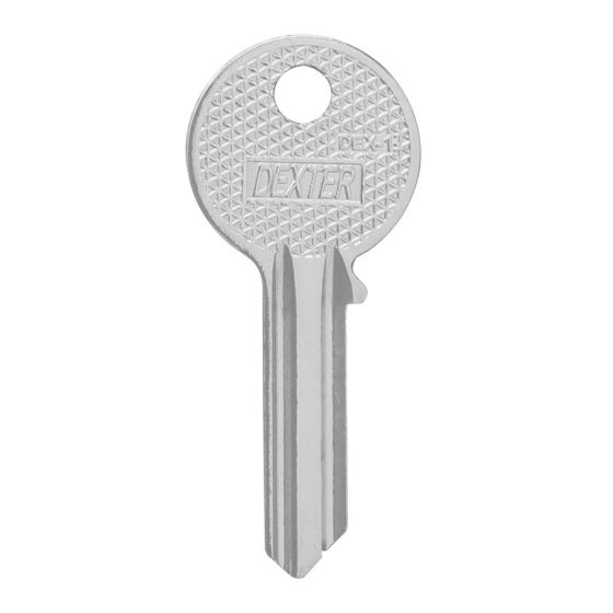 Llave en blanco para cerraduras DEX-1 4175 Dexter