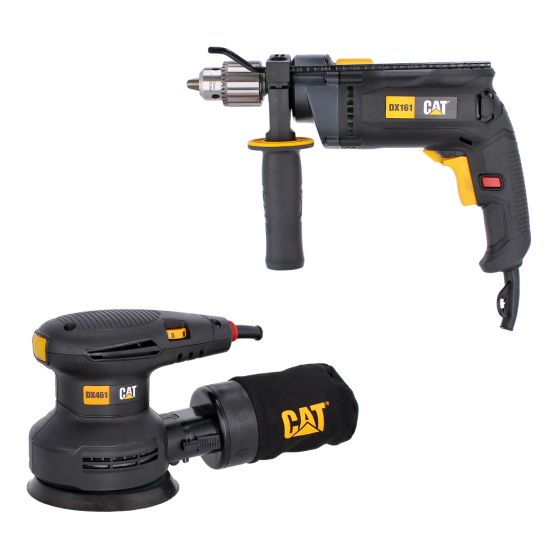 Combo de Rotomartillo (DX161U) y lijadora orbital 5" (DX461U) 79449 CAT