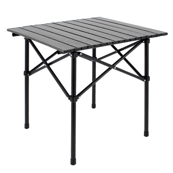 Mesa de Camping Plegable cuadrada HW123-BK negra