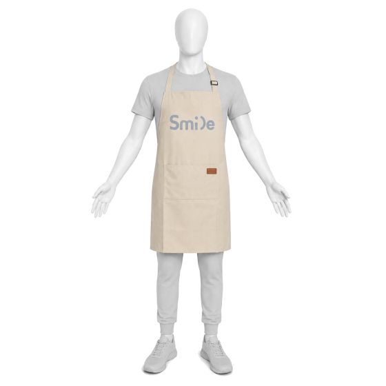 Delantal impermeable beige Smile