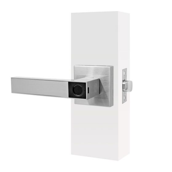 Cerradura de manija biométrica níquel satinado MX89803 Castelli Yale