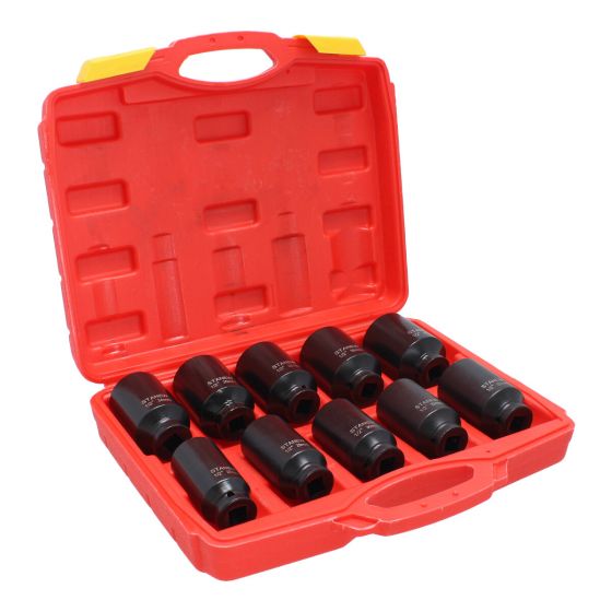 Juego de dados de impacto milimétricos 10 piezas JL-10 Stanew
