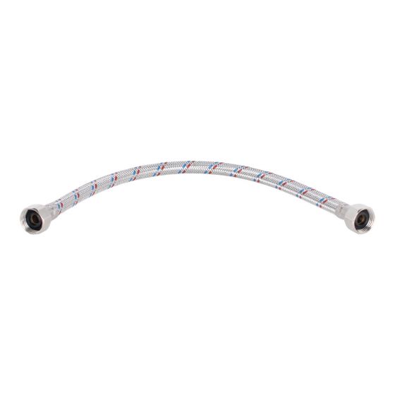 Manguera flexible de aluminio para lavabo 1/2" x 1/2" YD0025 Yarden