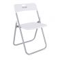Silla plegable blanca 12133 Deco Hogar