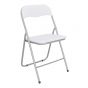 Silla plegable acojinada color blanco 12152 Deco Hogar