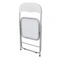 Silla plegable acojinada color blanco 12152 Deco Hogar