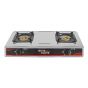 Parrilla de Gas para mesa de 2 quemadores con chispero 12307 Silver Master