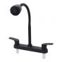 Mezcladora 8" para fregadero cuello flexible negro 16039 Maxflu