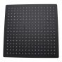 Regadera metálica cuadrada 12" negro mate 16102 Maxflu