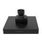 Regadera cuadrada 4" de ABS negro mate 16124 Maxflu