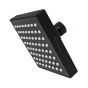 Regadera cuadrada 4" de ABS negro mate 16124 Maxflu