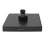 Regadera cuadrada 6" de ABS negro mate 16127 Maxflu