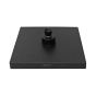 Regadera cuadrada 8" de ABS negro mate 16130 Maxflu