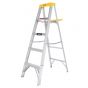 Escalera de tijera de aluminio tipo III con tapa plástica 4 escalones 3171 Tulplus