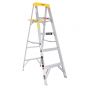 Escalera de tijera de aluminio tipo III con tapa plástica 4 escalones 3171 Tulplus