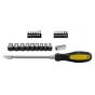 Destornillador con conector flexible y puntas 23 piezas 3221 Tulplus 
