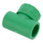 Tee rosca central Hembra ø 25 x 3/4" para tubo PP- R 7138 Maxflu