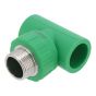Tee rosca central Macho ø 25 x 3/4" para tubo PP- R 7141 Maxflu