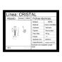 Conector con chapetón y base recta níquel satinado C012L Axcent