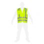 Chaleco de seguridad Brigadier alta visibilidad amarillo unitalla Zipper SR1051 MR Seguridad