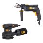 Combo de Rotomartillo (DX161U) y lijadora orbital 5" (DX461U) 79449 CAT