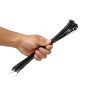 Cincho de nylon 28 cm x 4.8 mm negro 100 piezas 87495 Fischer