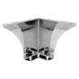 Pata para para sofá 100 mm cromo triangular Bolder