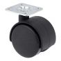 Rodaja tipo yoyo 38 mm con placa RR-3210 Bolder