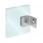 Clip para vidrio fijo a 90° cromo BRK733 Bruken