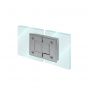 Bisagra vidrio-vidrio a 180° cromo BRK718 Bruken