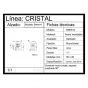 Conector muro-vidrio 90° BRK814 Bruken