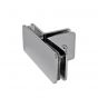 Clip vidrio-vidrio con porta costilla cromado BRK738 Bruken
