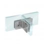 Clip vidrio-vidrio con porta costilla cromado BRK738 Bruken