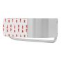 Soporte para papel de baño adherible de acero inoxidable 079-1670 Herrasa