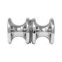 Perilla para puerta de cristal 30 x 30 cromo K-264 Axcent