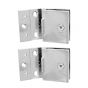 Bisagra para puerta abatible de cristal de 10 mm cromo K-861-C Axcent