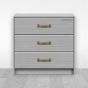 Jaladera para mueble bronce 110 mm Mañon