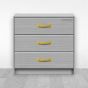 Jaladera para mueble latonada 110 mm Mañon
