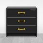 Jaladera para mueble latonada 110 mm Mañon